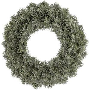 Creativ green Sierkrans Kerst versiering met frozen look (1 stuk)