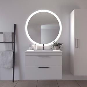 Loevschall Badspiegel VEGA Touchpanel voor Lichtbediening, Dimbare Spiegel, Deens Ontwerp (1 stuk)