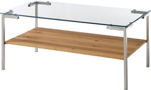 Mca Furniture Couchtisch Glasgow, Glastischplatte mit Ablageboden