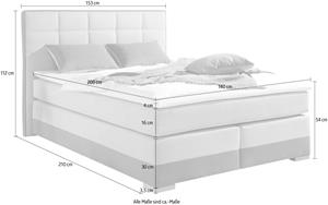 INOSIGN Boxspring inclusief topmatras en tweezijdig te gebruiken kussen