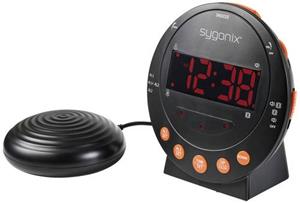 Sygonix SY-5266562 Elektronik Wecker Schwarz Fluoreszierend Zahlen 2 Timerzeiten