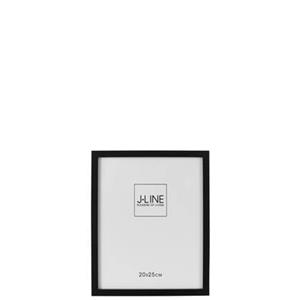 J-Line Fotokader Basic Hout Zwart Medium - 2 stuks