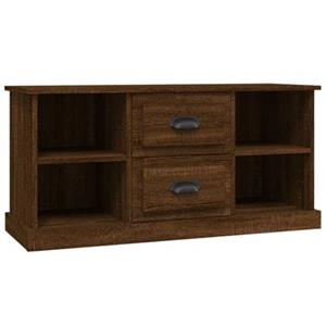 vidaXL TV-Schrank TV-Schrank Braun Eichen-Optik 99,5x35,5x48 cm Holzwerkstoff (1-St)