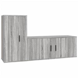 Vidaxl - 2-tlg. TV-Schrank-Set Grau Sonoma Holzwerkstoff