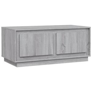 VidaXL Salontafel 102x50x44 cm bewerkt hout grijs sonoma eikenkleurig