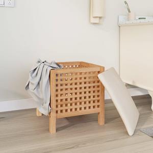 Vidaxl Badhocker 48x47,5x52 Cm Massivholz Nussbaum