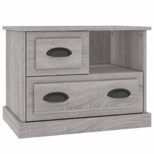 VidaXL Nachtkastje 60x39x45 cm grijs sonoma eikenkleurig