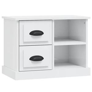 VidaXL Nachtkastje 60x35,5x45 cm hoogglans wit