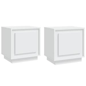 VidaXL Nachtkastjes 2 st 44x35x45 cm bewerkt hout wit