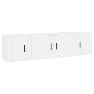 VidaXL 3-delige Tv-meubelset bewerkt hout wit
