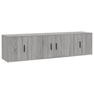 Vidaxl 3-tlg. Tv-schrank-set Grau Sonoma Holzwerkstoff