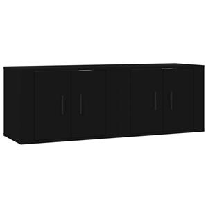 VidaXL Tv-wandmeubels 2 st 57x34,5x40 cm zwart