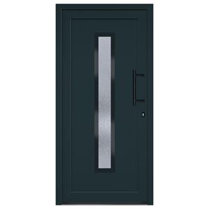 vidaXL Voordeur 98x200 cm PVC antracietkleurig