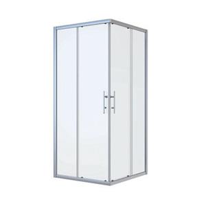 Nemo Start Profi douchecabine - 77x77x195cm - vierkant - 2 schuifdeuren - helder veiligheidsglas 5mm- chroom LXC80G