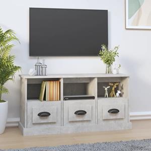 vidaXL Tv-meubel 100x35x50 cm bewerkt hout betongrijs