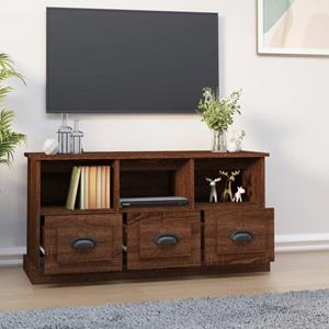 vidaXL TV-Schrank TV-Schrank Braun Eichen-Optik 100x35x50 cm Holzwerkstoff (1-St)