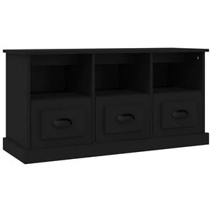 VidaXL Tv-meubel 100x35x50 cm bewerkt hout zwart