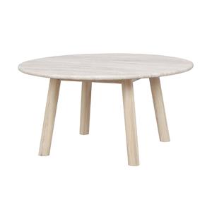 Rowico Home Taransay houten salontafel whitewash - Ø90 cm