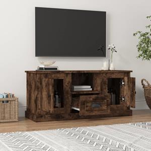 vidaXL Tv-meubel 100x35,5x45 cm bewerkt hout gerookt eikenkleurig