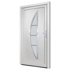 vidaXL Voordeur 88x200 cm PVC wit