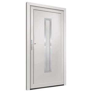 vidaXL Voordeur 108x208 cm PVC wit