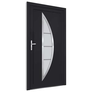 vidaXL Voordeur 98x208 cm PVC antracietkleurig
