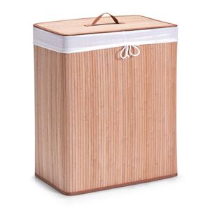 HTI-Living Wäschekorb Wäschesammler 2 Kammern Bambus, Wäschekorb Wäschebox