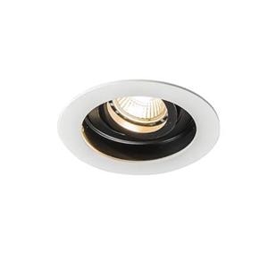 QAZQA Smart Einbaustrahler weiß mit Stahl inkl. Wifi GU10 - Rondoo