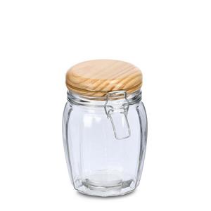 Zeller Weckpotten/inmaakpotten - 820 ml - glas et beugelsluiting - D11 x H16 cm - Weckpotten