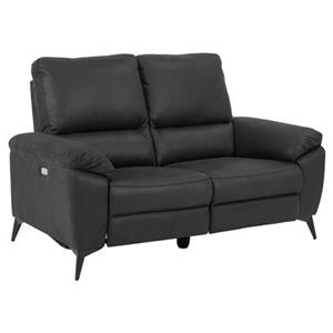 ebuy24 Sofa Rie Sofa 2-Sitzer Recliner elektrisch, grau.