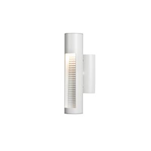 Konstsmide Udine - buiten wandverlichting - 7,5 x 13,5 x 33 cm - 12W LED incl. - IP44 - wit