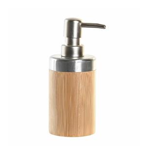 Items Zeeppompje/dispenser bruin bamboe hout 7 x 17 cm - Zeeppompjes