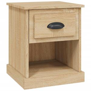 VidaXL Nachtkastje 39x39x47,5 cm bewerkt hout sonoma eikenkleurig