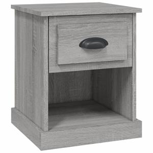 VidaXL Nachtkastje 39x39x47,5 cm bewerkt hout grijs sonoma eikenkleur