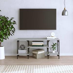 vidaXL Tv-meubel 102x35x45,5 cm bewerkt hout grijs sonoma eikenkleurig