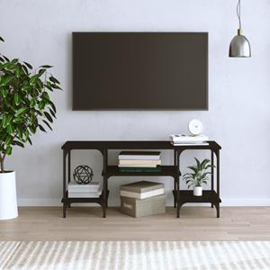 vidaXL Tv-meubel 102x35x45,5 cm bewerkt hout zwart