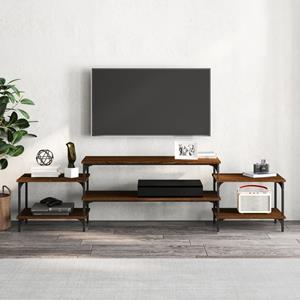 vidaXL Tv-meubel 197x35x52 cm bewerkt hout bruineikenkleurig