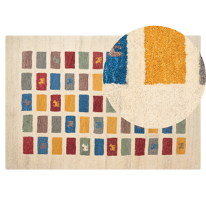 BELIANI Vloerkleed wol meerkleurig 140 x 200 cm MURATLI