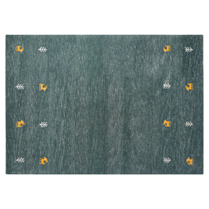 BELIANI Vloerkleed wol groen 140 x 200 cm CALTI
