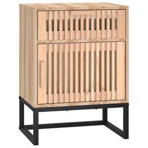vidaxl Nachtkastje 40x30x55,5 cm bewerkt hout en ijzer