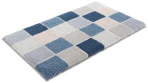 Kleine Wolke Badematte Sky, Höhe 25 mm, rutschhemmend beschichtet, strapazierfähig, Karo Muster, Pastell, als 3-tlg. Set, rechteckig & rund erhältlich