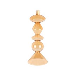 Present time Kandelaar Totem - Geel - 16x16x41cm