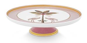 Pip Studio Rond Taartplateau - La Majorelle - Roze - 21cm