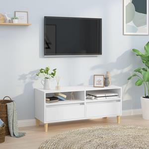 Vidaxl Tv-schrank Weiß 100x34,5x44,5 Cm Holzwerkstoff