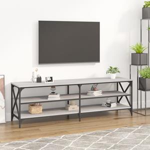 VidaXL Tv-meubel 160x40x50 cm bewerkt hout grijs sonoma eikenkleurig