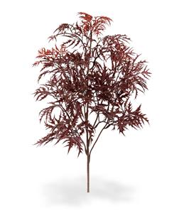 Ming Aralia kunststof tak 50cm - burgundy UV