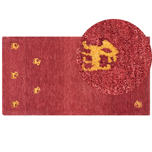 BELIANI Vloerkleed modern rood 80 x 150 cm YARALI