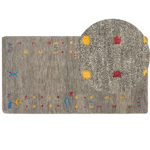 BELIANI Vloerkleed modern grijs 80 x 150 cm SEYMEN