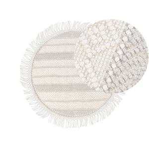 BELIANI Vloerkleed wol beige ⌀ 140 cm BALTALAR