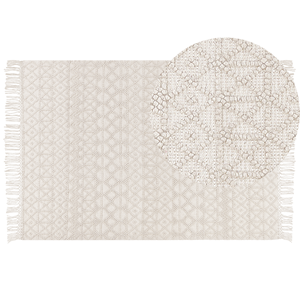 BELIANI Vloerkleed wol lichtbeige 160 x 230 ALUCRA